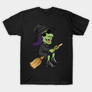 Cool Funny Halloween Witch T-Shirt